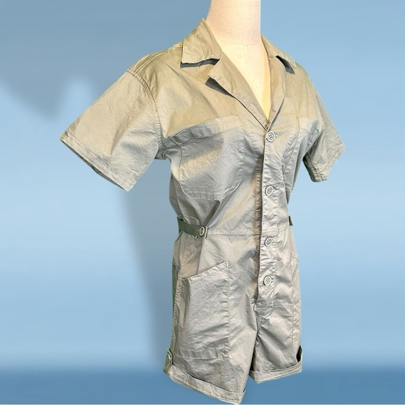 Pistola ‘Parker Field Short Romper’ in “Colonel” Olive Green Size Small - Picture 10 of 16